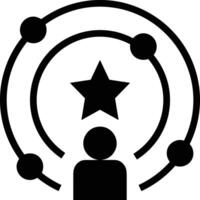 Star icon symbol image for rangking or rating reward vector