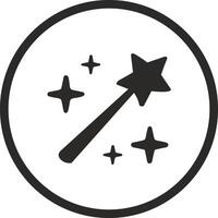 Star icon symbol image for rangking or rating reward vector