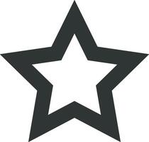 Star icon symbol image for rangking or rating reward vector