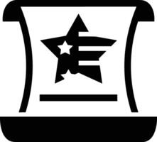 Star icon symbol image for rangking or rating reward vector