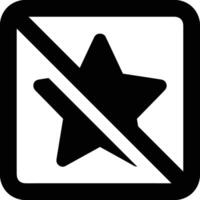 Star icon symbol image for rangking or rating reward vector