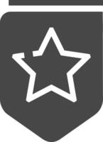 Star icon symbol image for rangking or rating reward vector