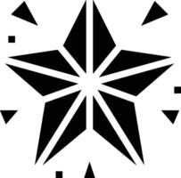 Star icon symbol image for rangking or rating reward vector