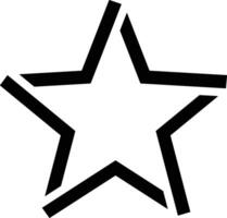 Star icon symbol image for rangking or rating reward vector