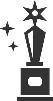 Star icon symbol image for rangking or rating reward