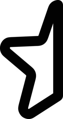 Star icon symbol image for rangking or rating reward