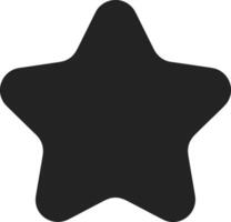 Star icon symbol image for rangking or rating reward vector