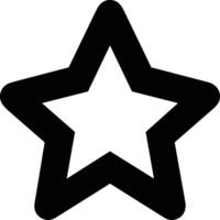 Star icon symbol image for rangking or rating reward vector