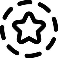 Star icon symbol image for rangking or rating reward vector