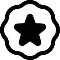 Star icon symbol image for rangking or rating reward vector