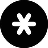 Star icon symbol image for rangking or rating reward vector
