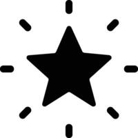 Star icon symbol image for rangking or rating reward vector