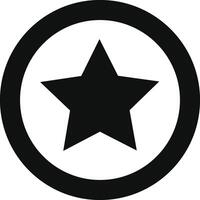 Star icon symbol image for rangking or rating reward vector