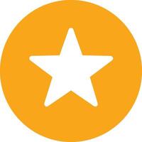 Star icon symbol image for rangking or rating reward vector