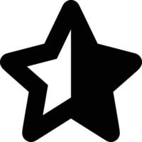 Star icon symbol image for rangking or rating reward vector