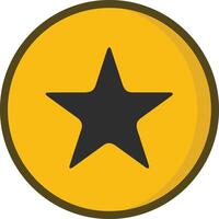 Star icon symbol image for rangking or rating reward vector