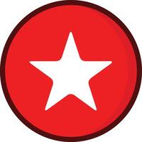 Star icon symbol image for rangking or rating reward vector