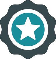 Star icon symbol image for rangking or rating reward vector