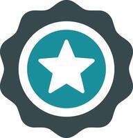 Star icon symbol image for rangking or rating reward vector