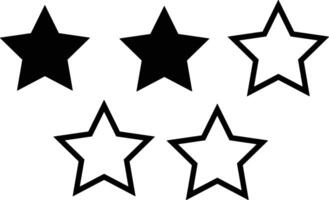 Star icon symbol image for rangking or rating reward vector