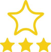 Star icon symbol image for rangking or rating reward vector