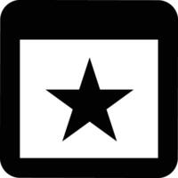 Star icon symbol image for rangking or rating reward vector