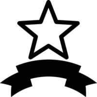Star icon symbol image for rangking or rating reward vector