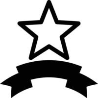 Star icon symbol image for rangking or rating reward vector