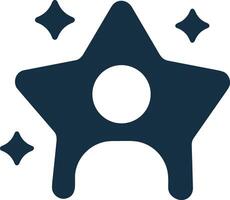 Star icon symbol image for rangking or rating reward vector