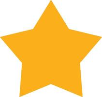 Star icon symbol image for rangking or rating reward vector
