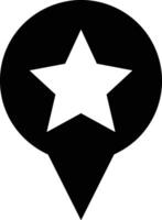 Star icon symbol image for rangking or rating reward vector