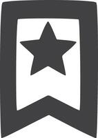 Star icon symbol image for rangking or rating reward vector