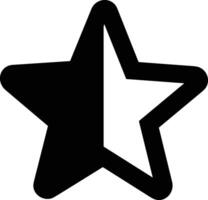 Star icon symbol image for rangking or rating reward vector