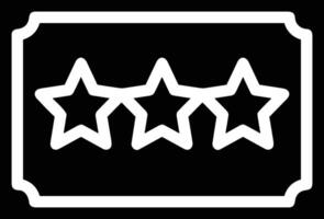 Star icon symbol image for rangking or rating reward vector