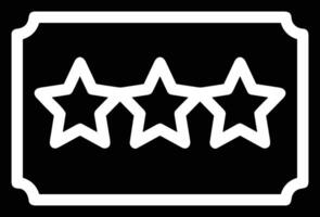 Star icon symbol image for rangking or rating reward vector