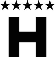Star icon symbol image for rangking or rating reward vector