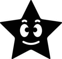 Star icon symbol image for rangking or rating reward vector