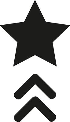 Star icon symbol image for rangking or rating reward