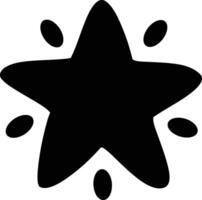 Star icon symbol image for rangking or rating reward vector