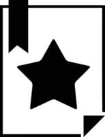 Star icon symbol image for rangking or rating reward vector