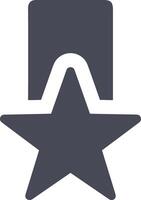 Star icon symbol image for rangking or rating reward vector