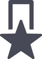 Star icon symbol image for rangking or rating reward vector