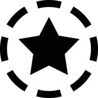 Star icon symbol image for rangking or rating reward vector