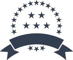 Star icon symbol image for rangking or rating reward vector