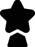 Star icon symbol image for rangking or rating reward vector