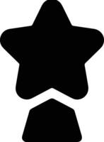 Star icon symbol image for rangking or rating reward vector