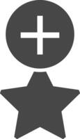 Star icon symbol image for rangking or rating reward vector