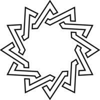 Star icon symbol image for rangking or rating reward vector