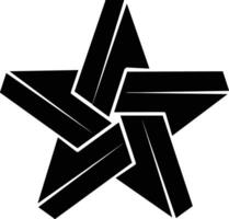 Star icon symbol image for rangking or rating reward vector