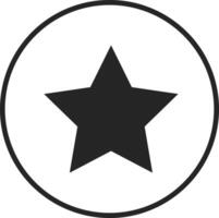 Star icon symbol image for rangking or rating reward vector